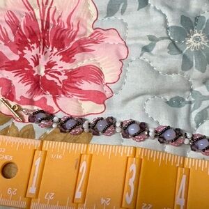 Elegant Purple Beaded Bracelet